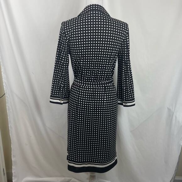 Talbots Black & White Polka Dot Career OfficeCore Shirt Dress NWOT Size S - Picture 5 of 13